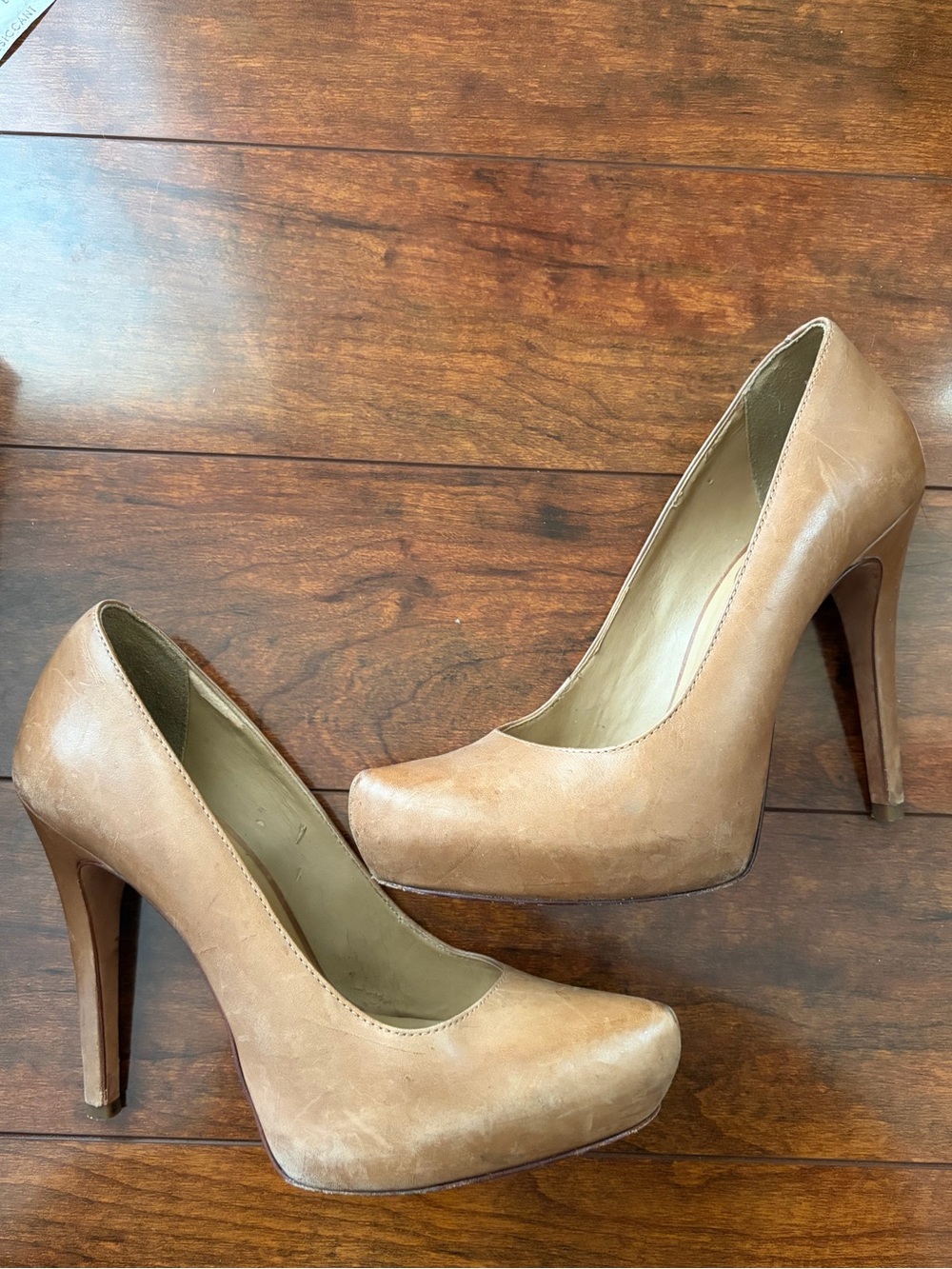 Aldo Perfect Tan Platform High Heel Pumps 39
